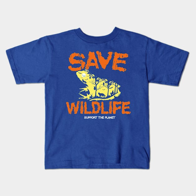 save wildlife support planet 1 Kids T-Shirt by crnamer